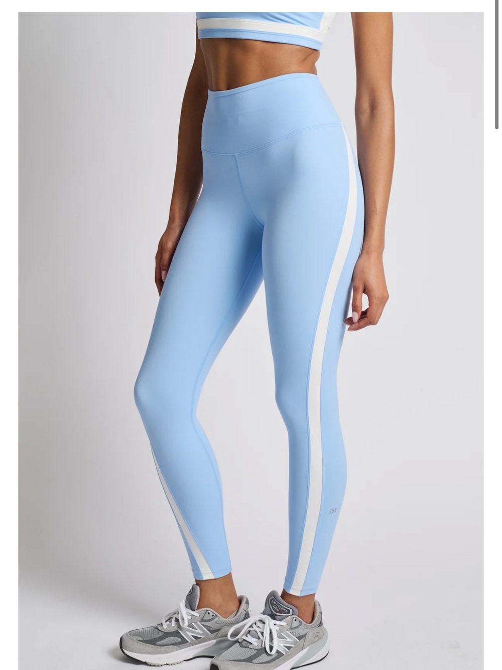 NWT Splits59 x SoulCycle High-Waist Sky Blue Miles Rigor 7/8 Leggings